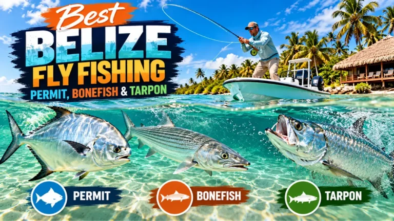 Best Belize fly fishing for permit bonefish and tarpon