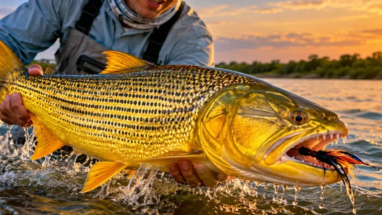 Golden Dorado fishing Argentina on the Paraná River